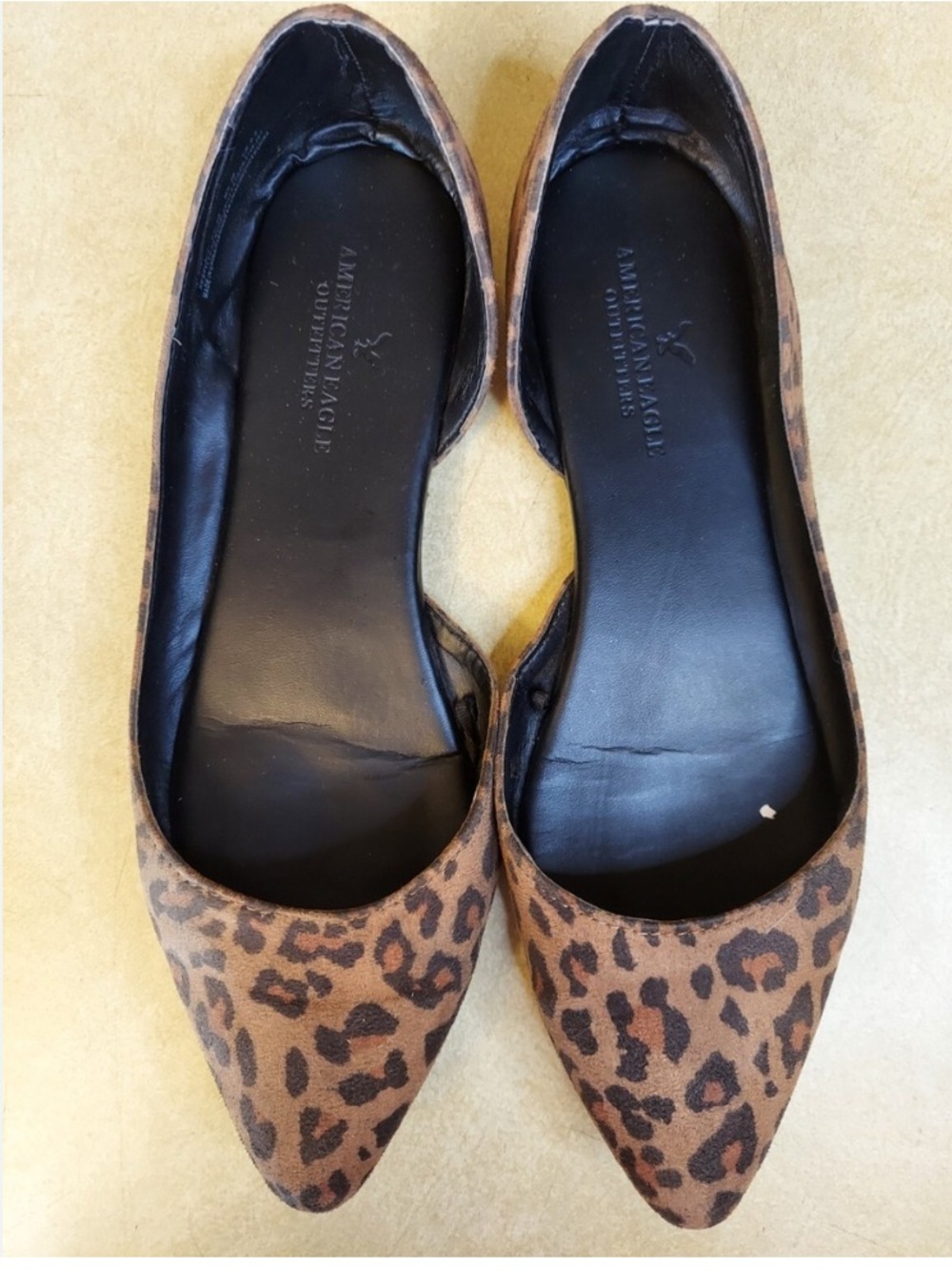 American Eagle Outfitters Leopard Pointed-Toe Flats - Brown Leopard - Size 9.5